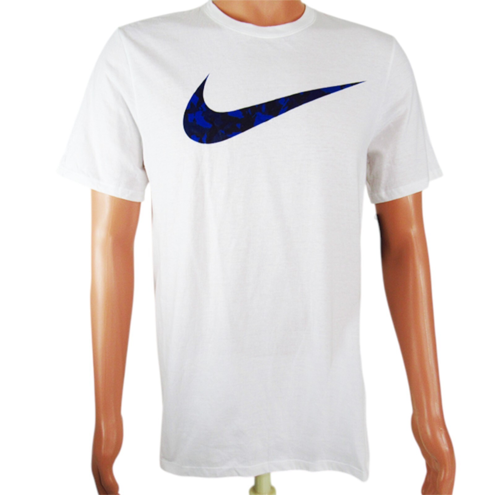 The Nike Tee Mens Active Shirt M White Logo Short Sleeve 891971 100 NEW