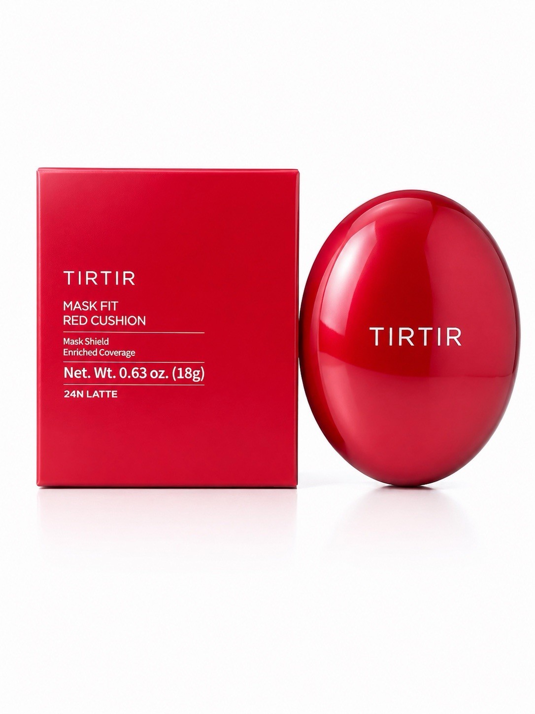 2 pack TIRTIR Mask Fit Red Cushion 24N Latte 18g Korean Foundation Long Lasting