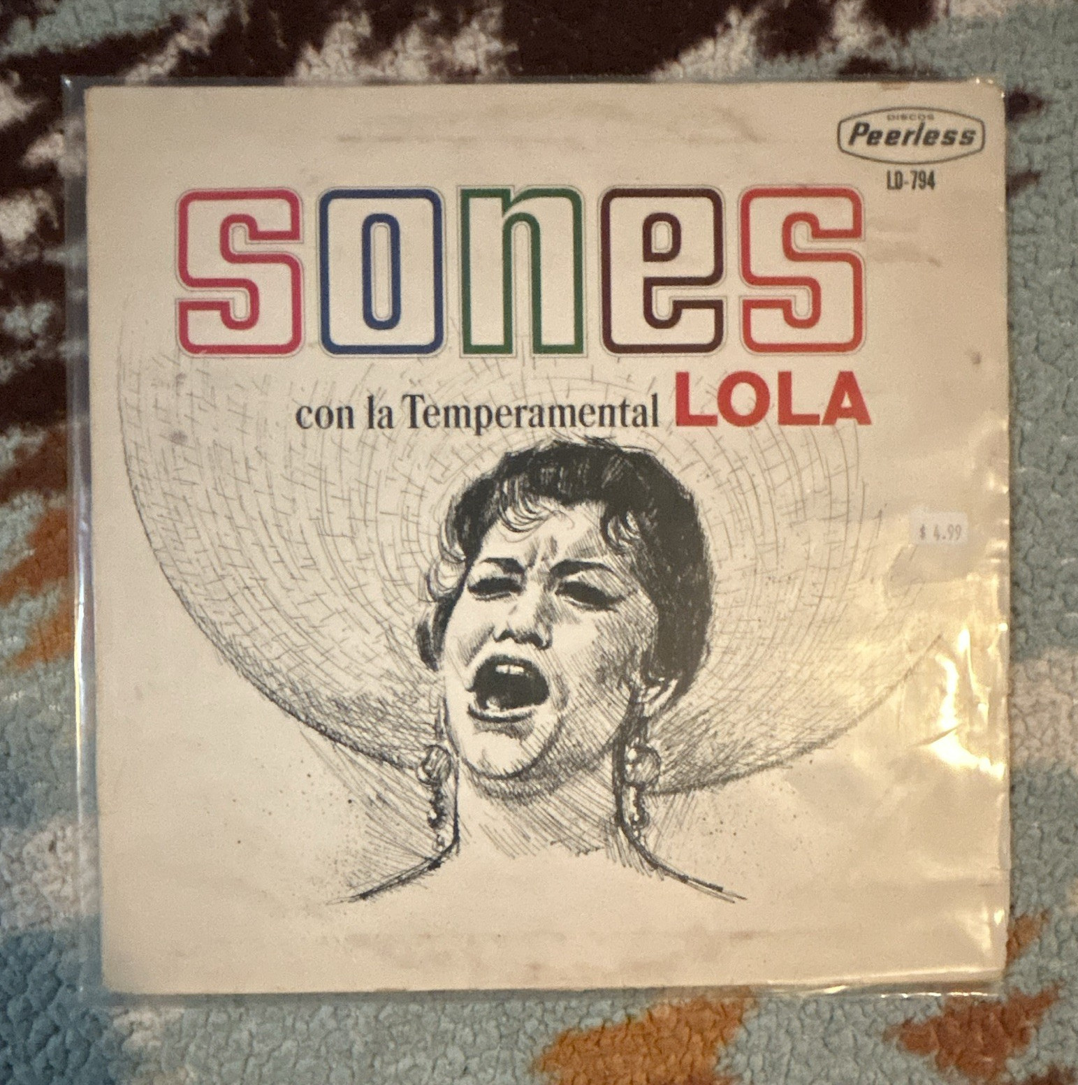 Lola Beltran Sones con la Temperamental Lola Peerless LD-794 LP 12\ Lola Beltran Sones con la Temperamental Lola Peerless LD-794 LP 12\