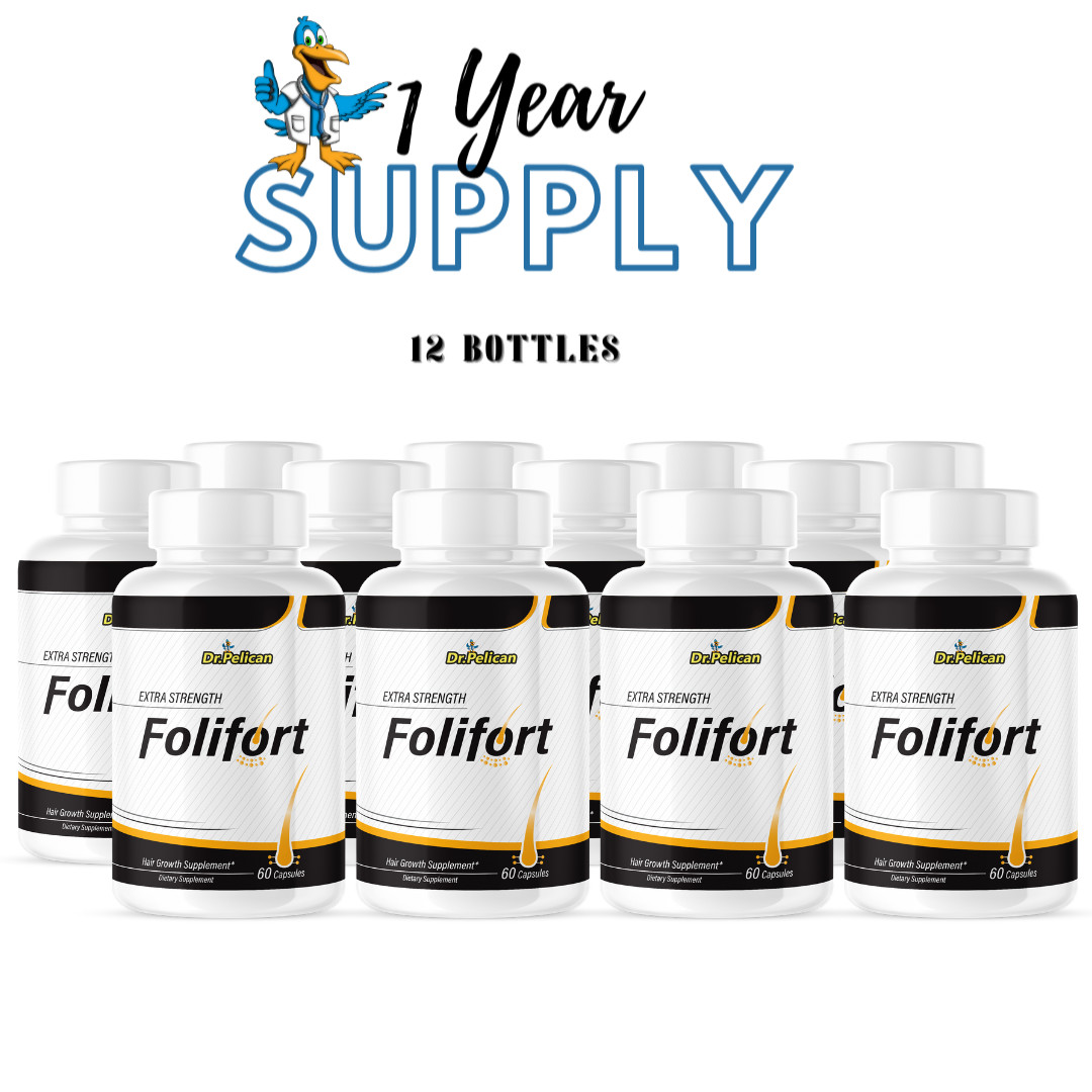 Folifort- Hair Support- 12 Bottles- 720 Capsules Folifort- Hair Support- 12 Bottles- 720 Capsules