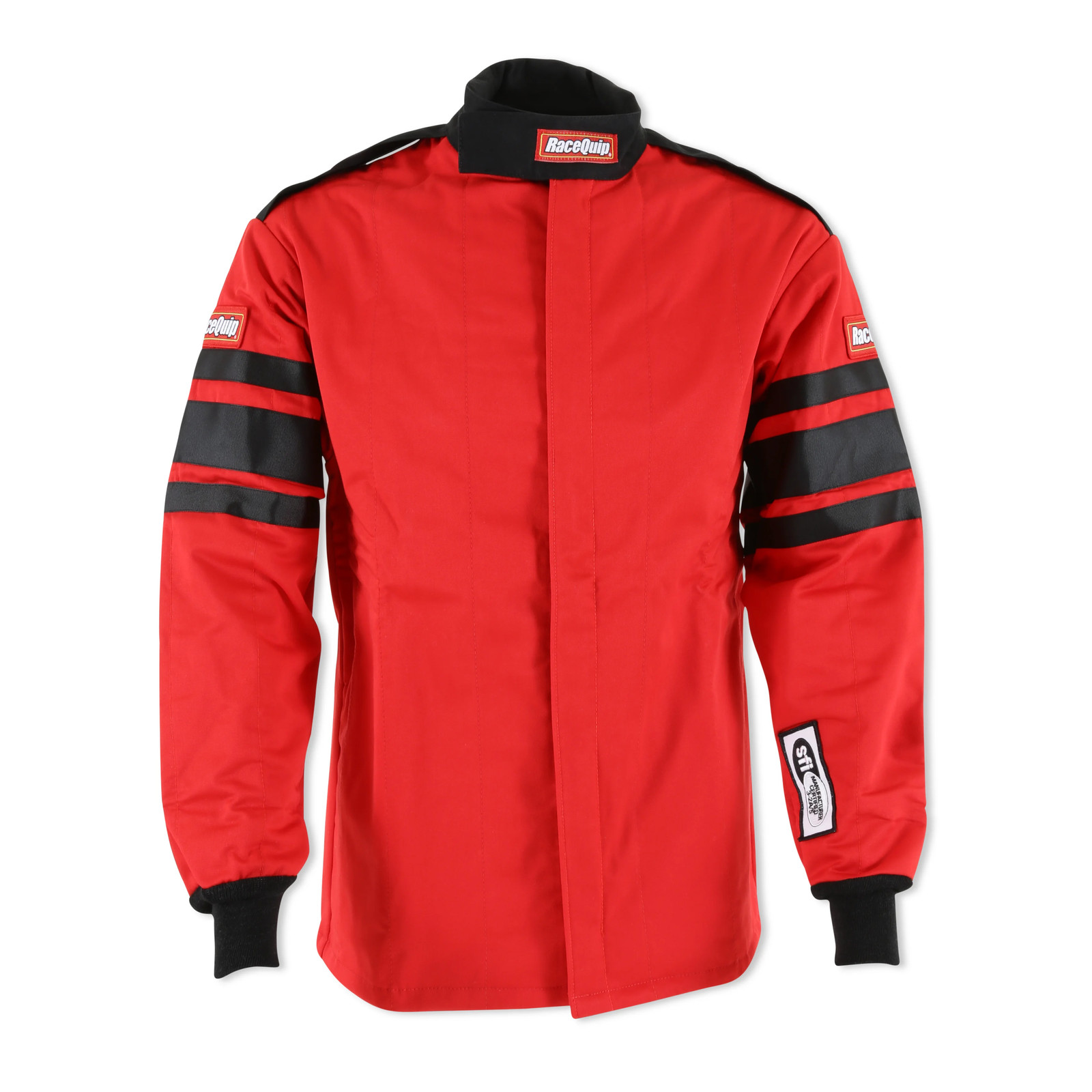 RaceQuip 121017RQP 120 Series Driving Jacket SFI 3.2A/5 Red/Black Stripe 2XL RaceQuip 121017RQP 120 Series Driving Jacket SFI 3.2A/5 Red/Black Stripe 2XL