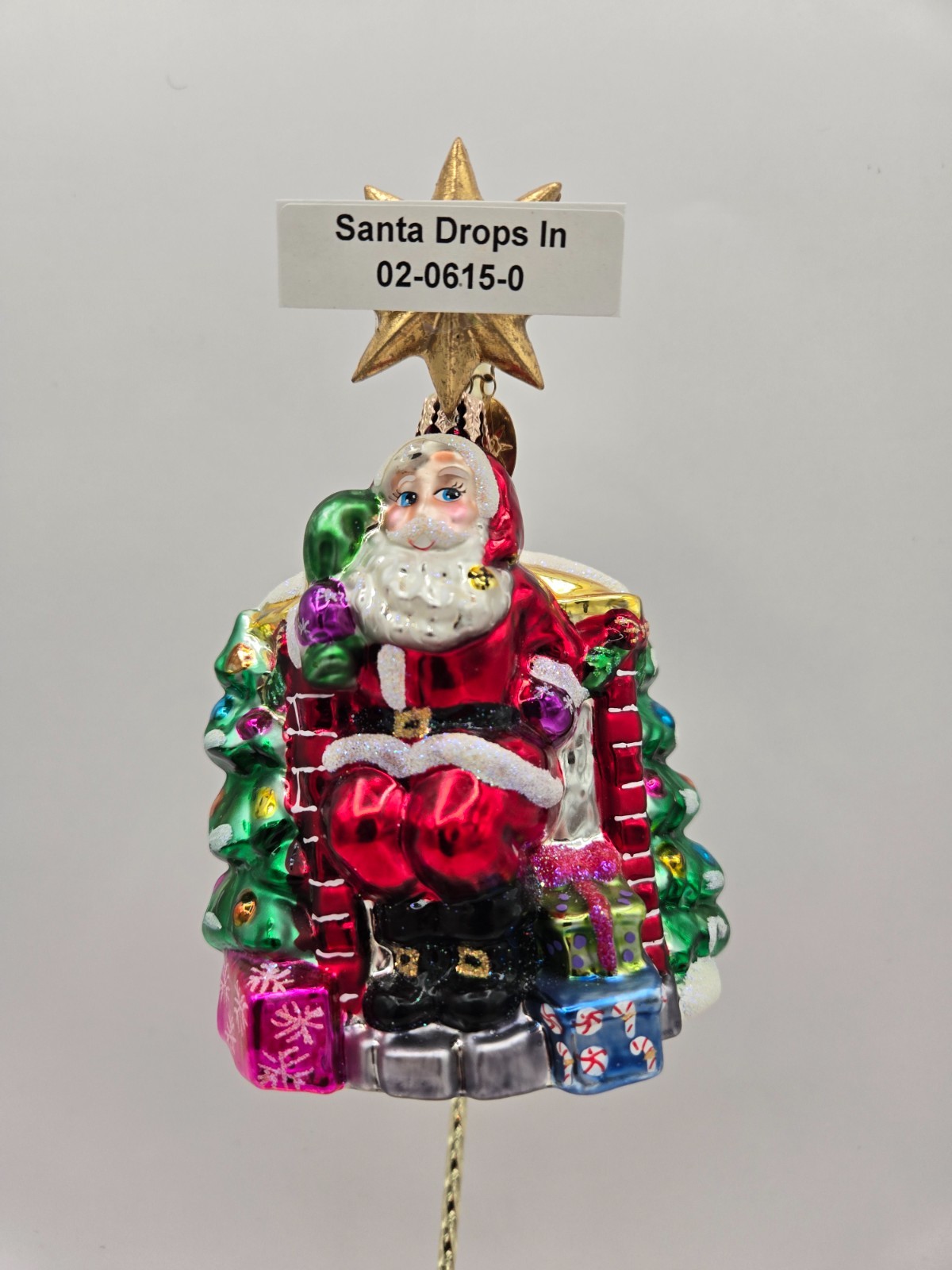 RADKO SANTA DROPS IN #02-0615-0 4.25\ RADKO SANTA DROPS IN #02-0615-0 4.25\