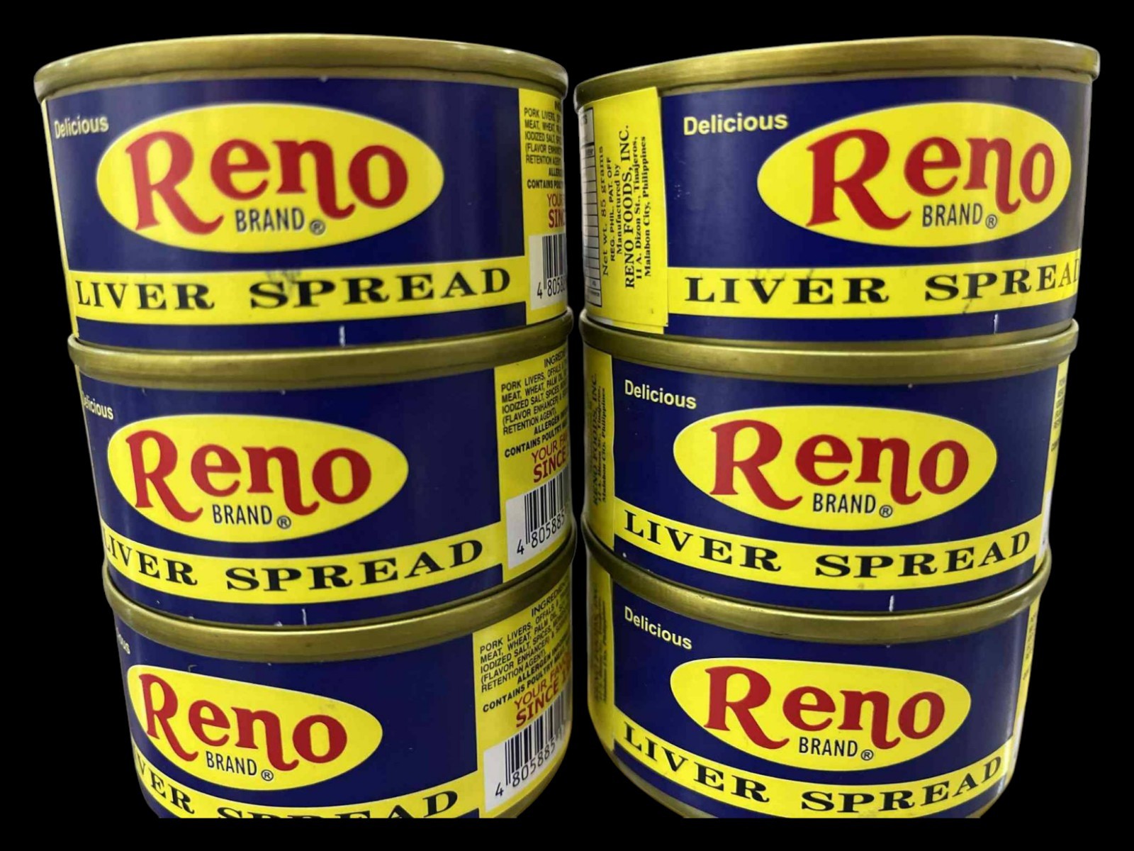 Reno Liver Spread 85gx6 ( lot of 6) Philippines Reno Liver Spread 85gx6 ( lot of 6) Philippines