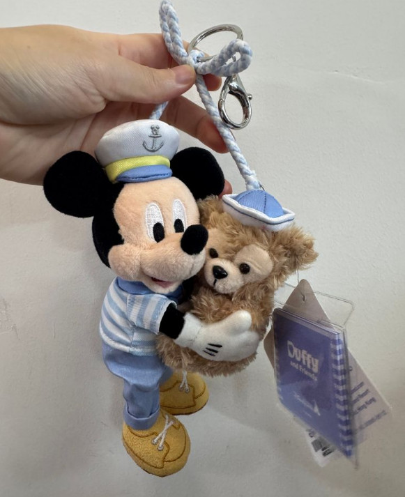 2026 Genuine Hongkong Disney Springtime Voyage Mickey & Duffy Plush Bag Charm 2026 Genuine Hongkong Disney Springtime Voyage Mickey & Duffy Plush Bag Charm