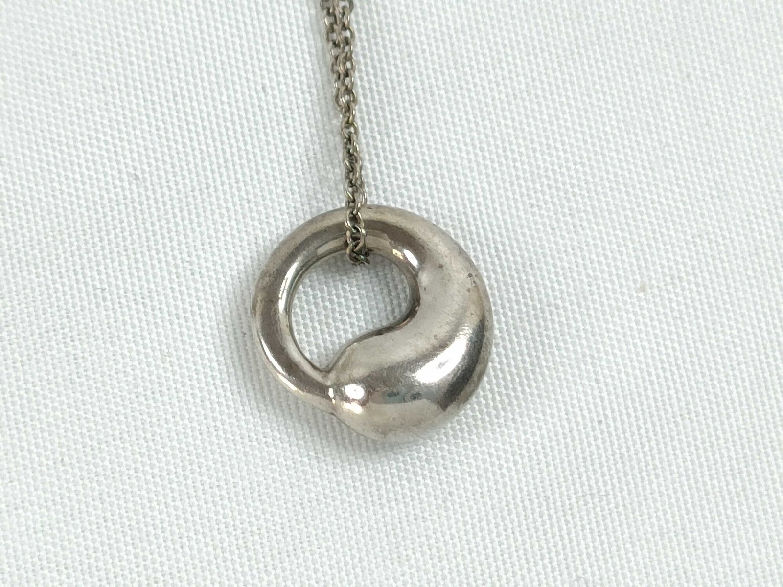 Tiffany & Co. Elsa Peretti Eternal Circle Pendant Necklace in solid .925