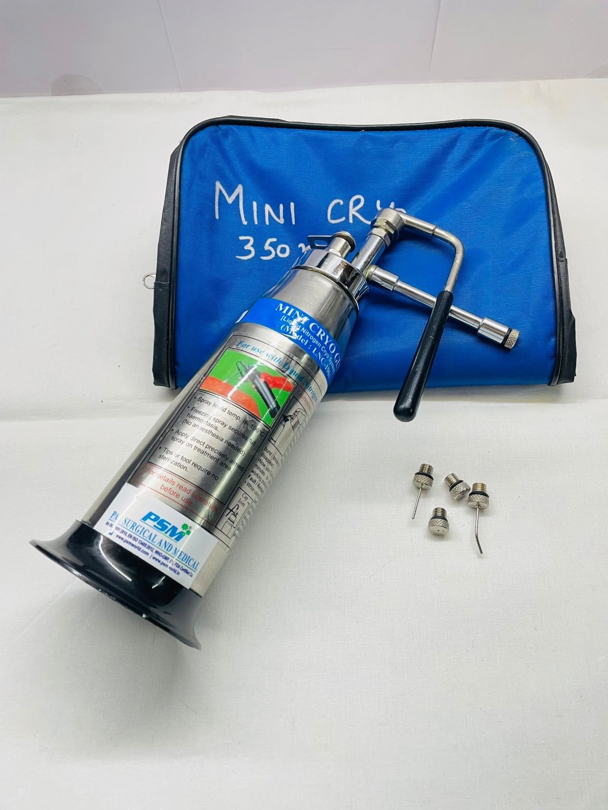 Professional Mini Cryo Can For Dermatology 350ML Liquid Nitrogen Sprayer DDP USA