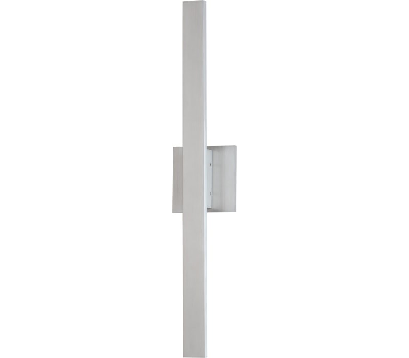 ET2 Alumilux Line Outdoor Wall Light, 2-Light LED 13 Total Watts, Satin Aluminum
