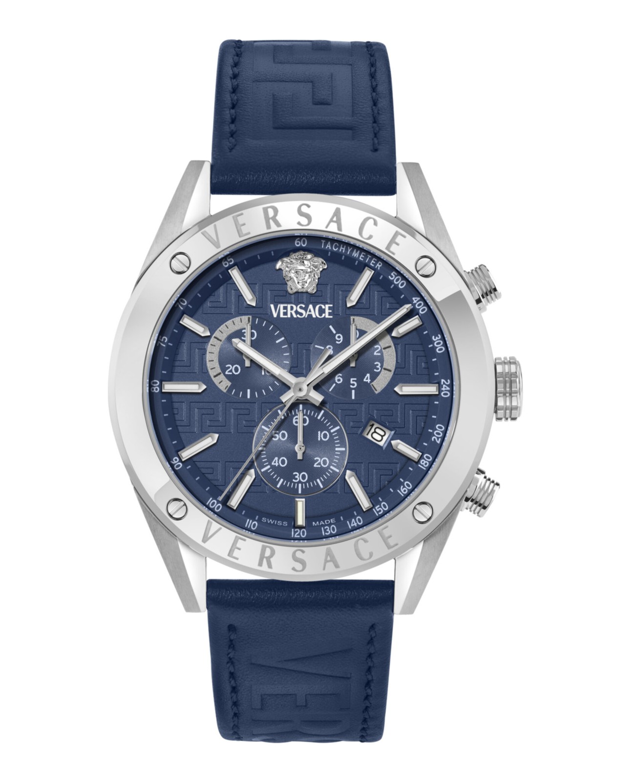 Versace Athletic Chrono Men’s Watch, Swiss Made Luxury Designer Chronograph Versace Athletic Chrono Men’s Watch, Swiss Made Luxury Designer Chronograph