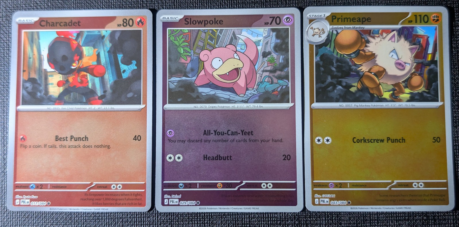 3x Set Pokemon Pitch Black- Connecting Art Cards \