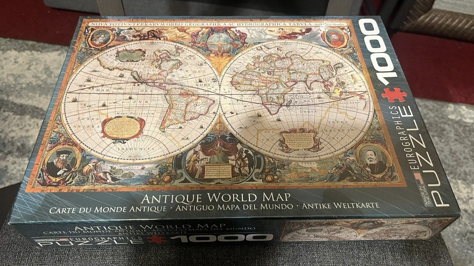 Eurographics Antique World Map Jigsaw Puzzle 1000 piece..SEALED/NEW Eurographics Antique World Map Jigsaw Puzzle 1000 piece..SEALED/NEW