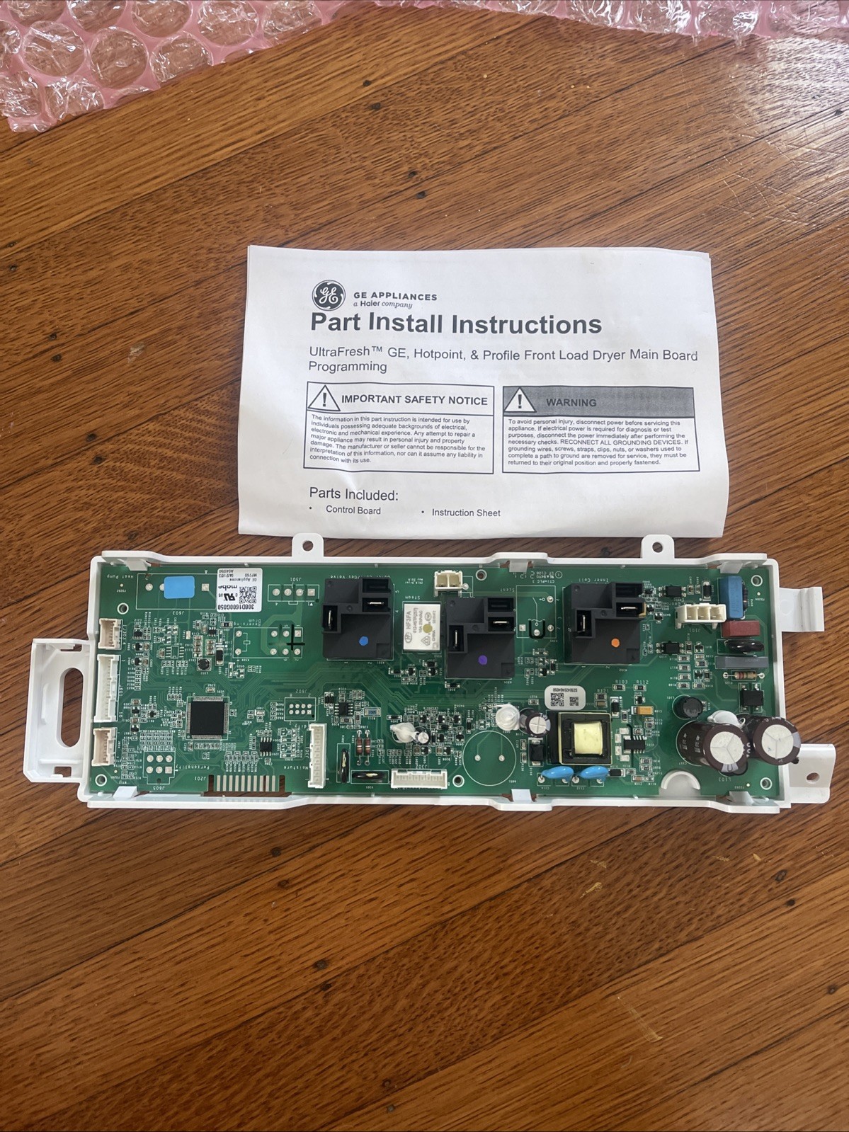 GE Dryer Control Board WE22X34277 - UltraFresh GE, Hotpoint & Profile Front Load