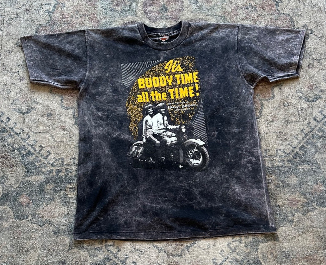 VINTAGE HARLEY DAVIDSON Graphic Tee Shirt Men\'s Size Large 80\'s Oak Lawn, IL VINTAGE HARLEY DAVIDSON Graphic Tee Shirt Men\'s Size Large 80\'s Oak Lawn, IL