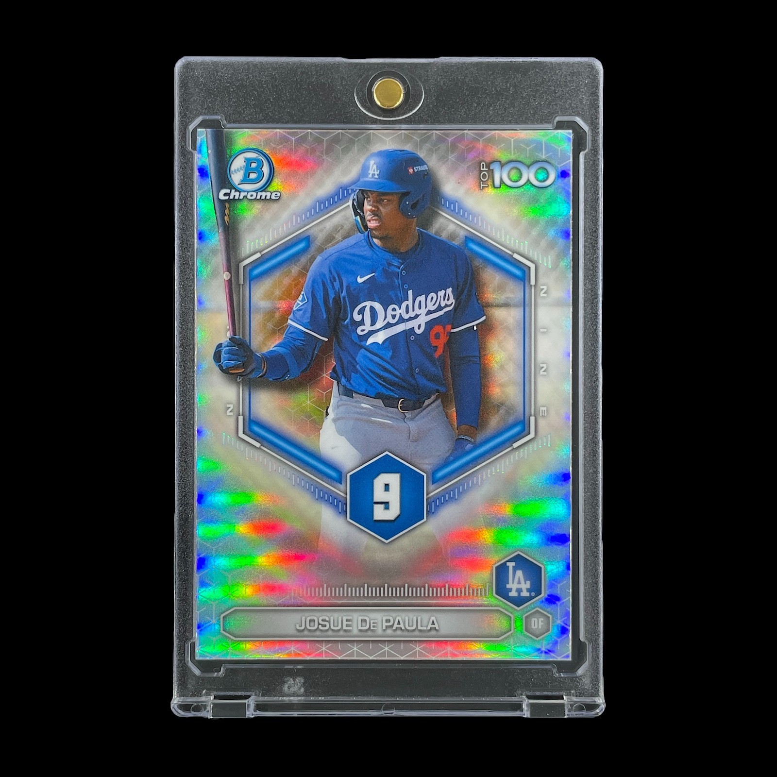 JOSUE DE PAULA ROOKIE REFRACTOR SILVER HOLO CARD 2026 Bowman Chrome - Dodgers