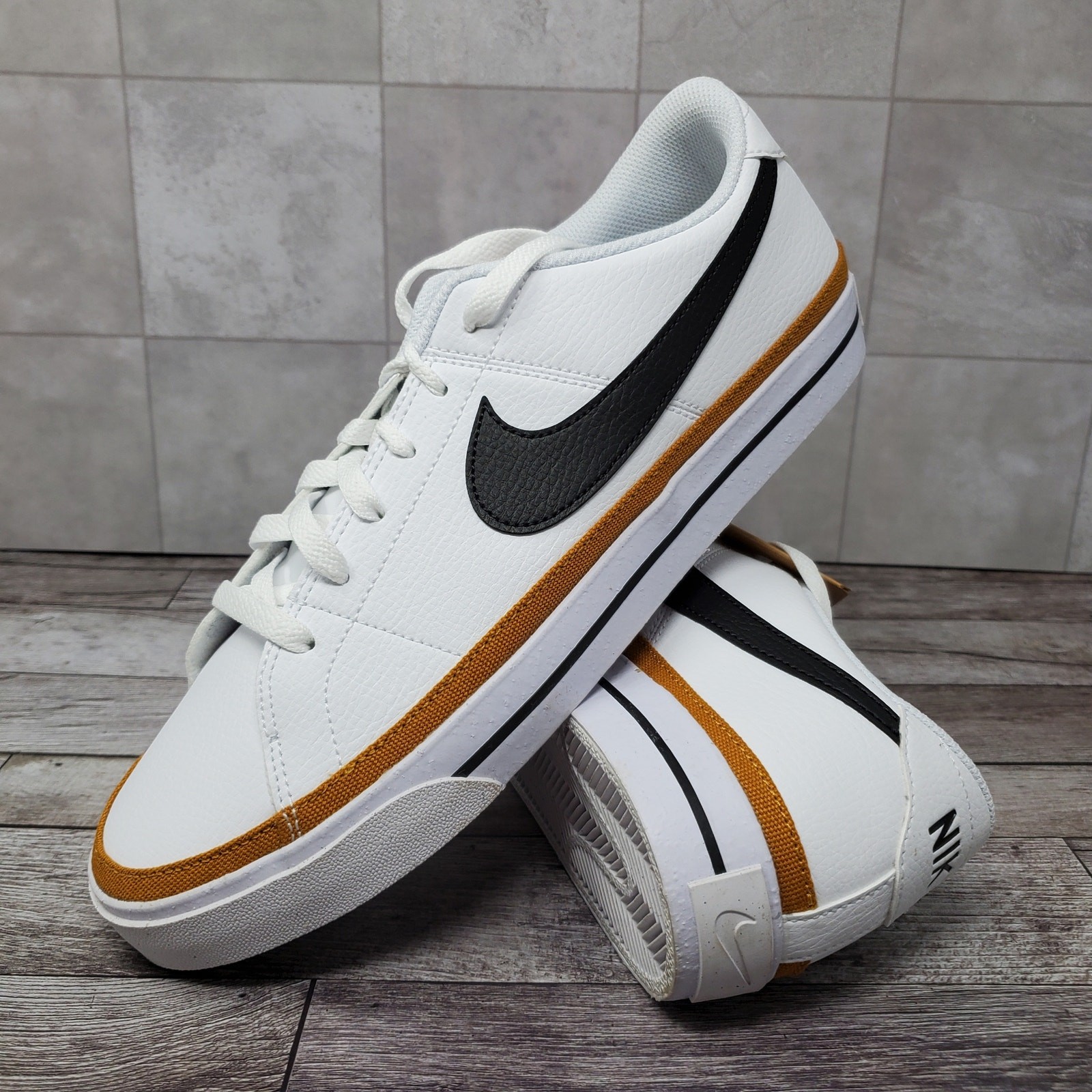 Nike Court Legacy Next Nature White Desert Ochre Shoes DH3162-100 Mens Size 10.5 Nike Court Legacy Next Nature White Desert Ochre Shoes DH3162-100 Mens Size 10.5