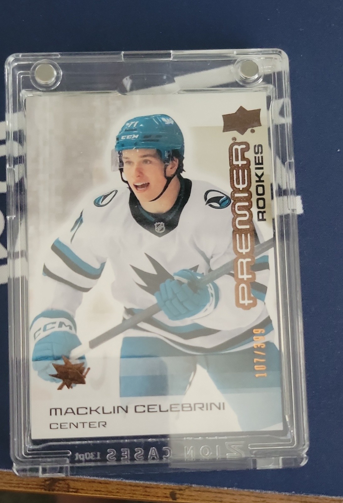 2024-25 Upper Deck Premier - Rookies Macklin Celebrini #101 /399 (RC)