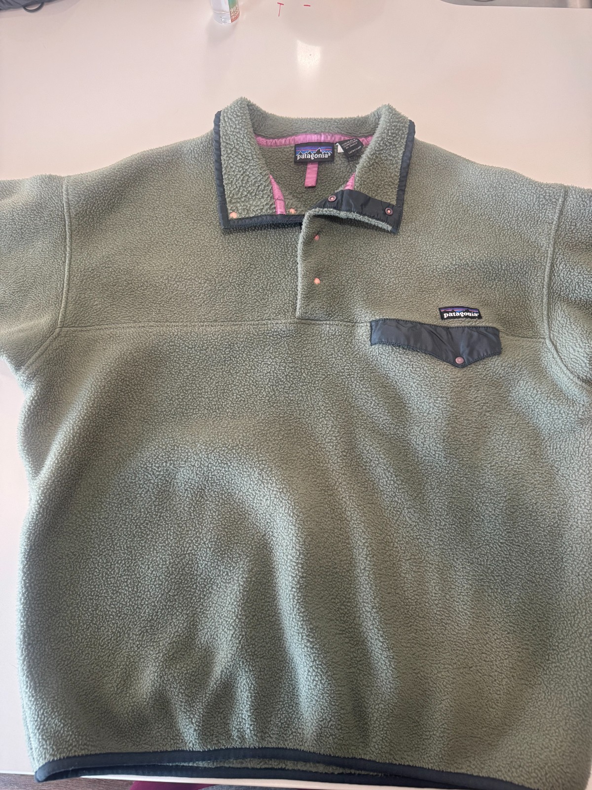 Vintage 90s Patagonia Synchilla Snap-T Fleece L Eucalyptus Green Jamaica Vintage 90s Patagonia Synchilla Snap-T Fleece L Eucalyptus Green Jamaica