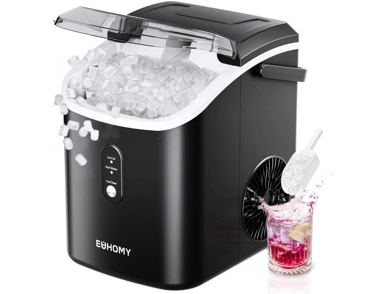 Euhomy Countertop Nugget Ice Maker Portable Pebble Ice Machine IM002-NBL Euhomy Countertop Nugget Ice Maker Portable Pebble Ice Machine IM002-NBL