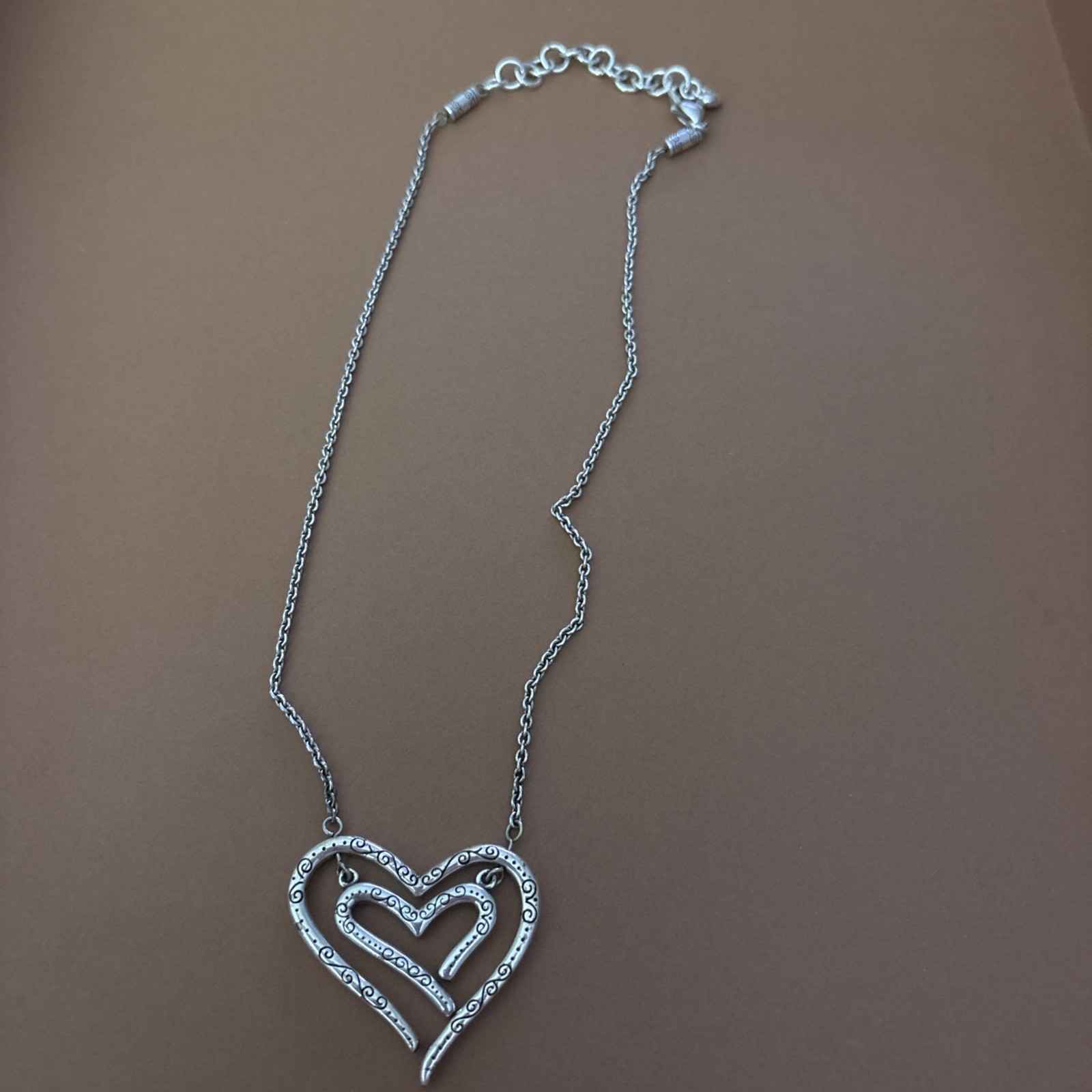 Brighton Love Struck Double Dangling Heart Pendant Necklace Brighton Love Struck Double Dangling Heart Pendant Necklace