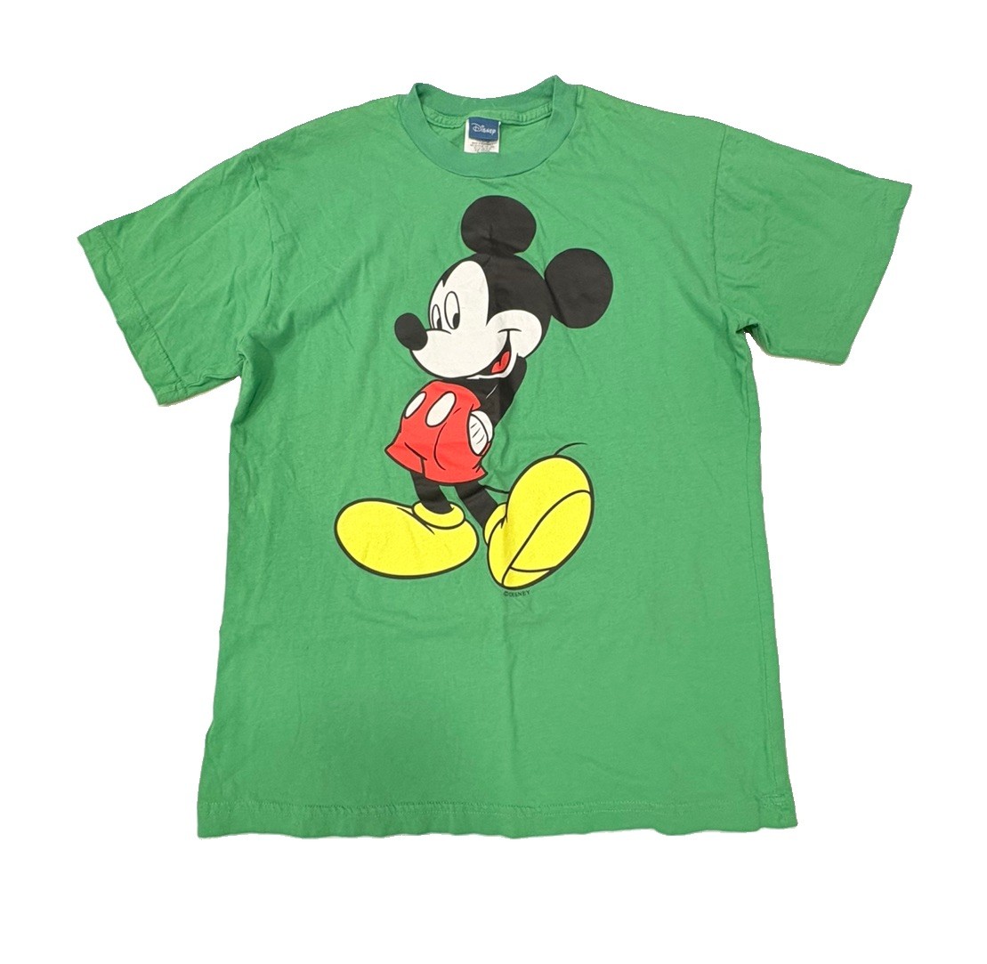 VTG Disney Mickey Mouse Graphic Logo T-shirt Green Sz. Medium Jerry Leigh VTG Disney Mickey Mouse Graphic Logo T-shirt Green Sz. Medium Jerry Leigh