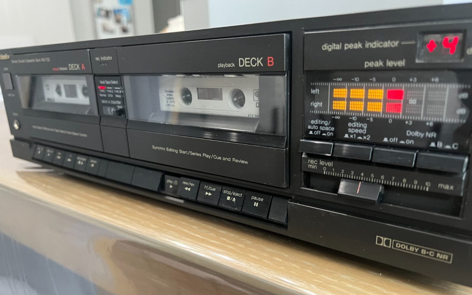 Vintage Technics RS-T22 Stereo Double Cassette Deck Stereo RCA In/Out - TESTED Vintage Technics RS-T22 Stereo Double Cassette Deck Stereo RCA In/Out - TESTED