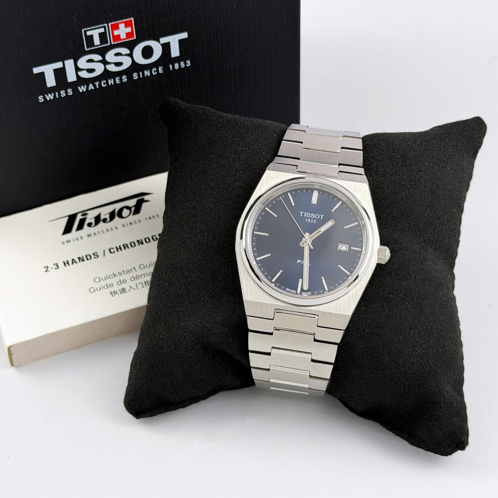 TISSOT PRX 40MM Men's Blue Dial Stainless Steel Quartz Watch T137.410.11.041.00