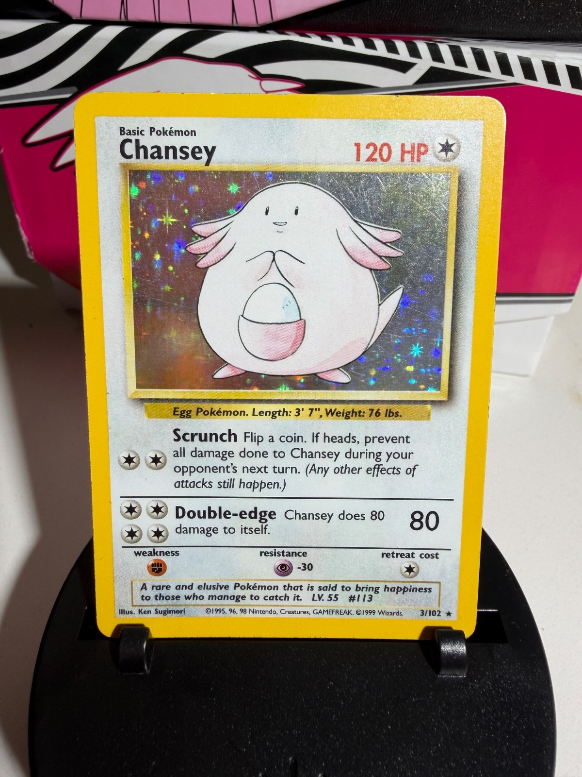 Chansey 003/102 Base Set Holo Chansey 003/102 Base Set Holo