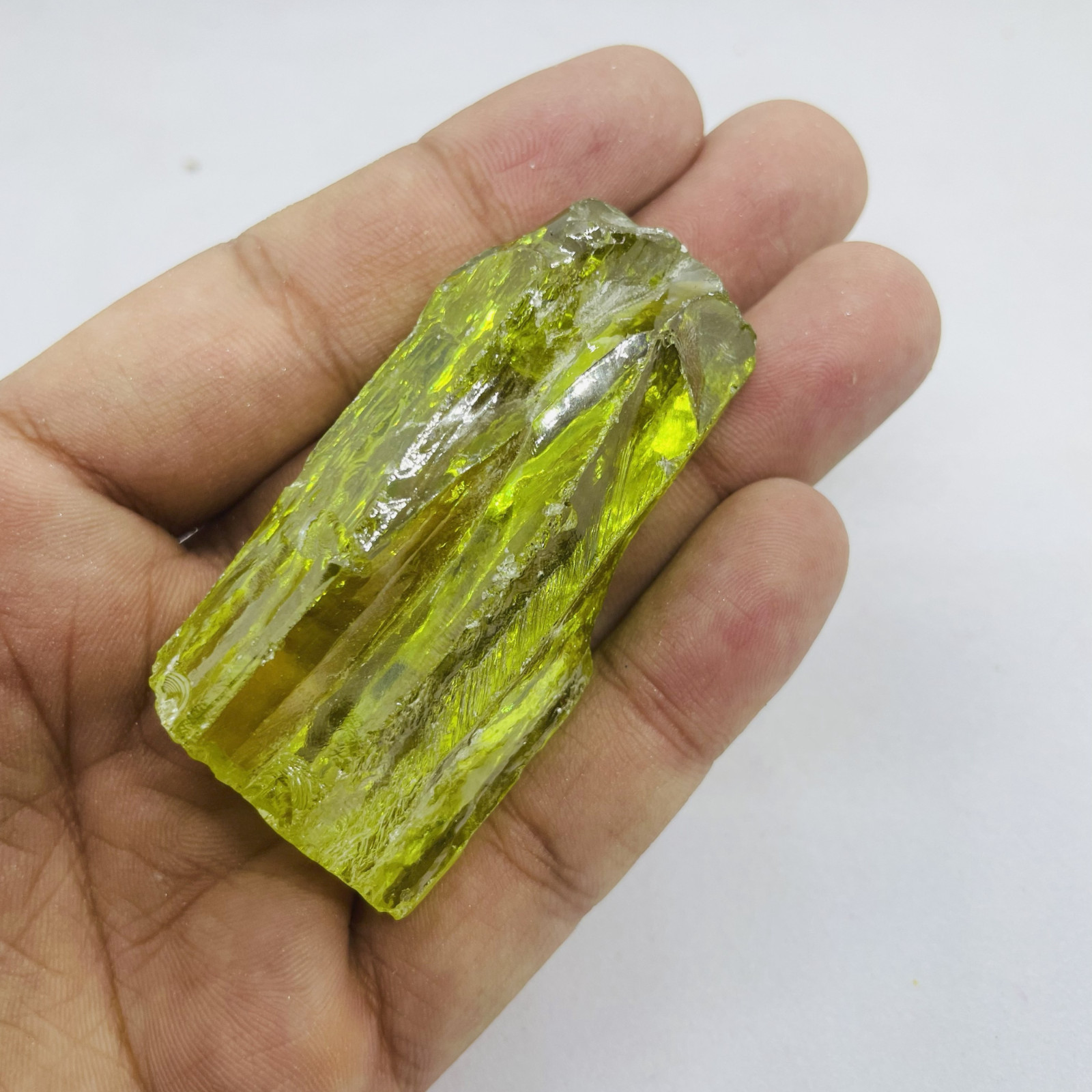 Peridot Zircon Rough Gemstone 210-310CT|  Natural Raw Green Healing Crystal