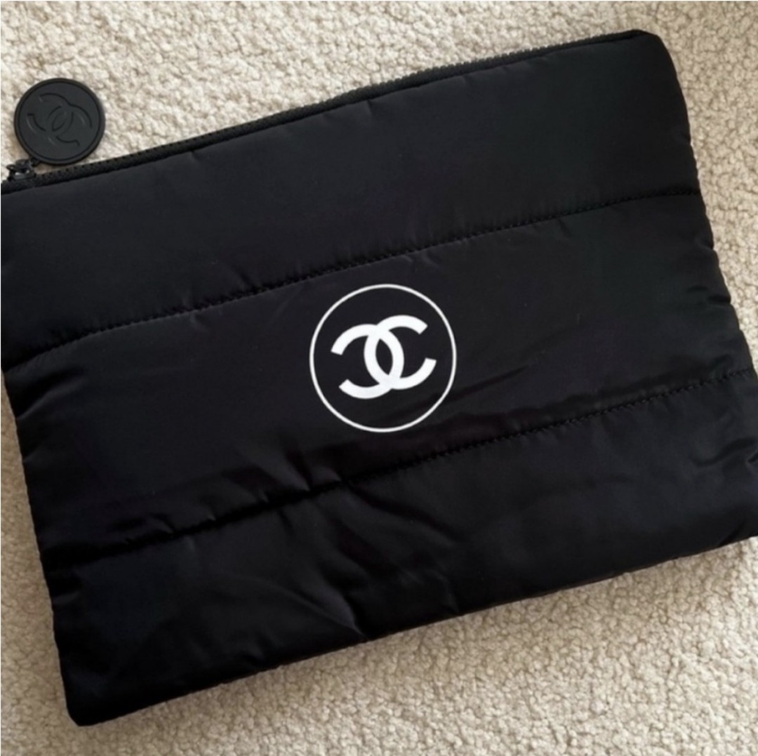 Puffy Makeup Bag Pouch Black Clutch Cosmetic Case-NEWChan Beauty Gift for VIP Puffy Makeup Bag Pouch Black Clutch Cosmetic Case-NEWChan Beauty Gift for VIP