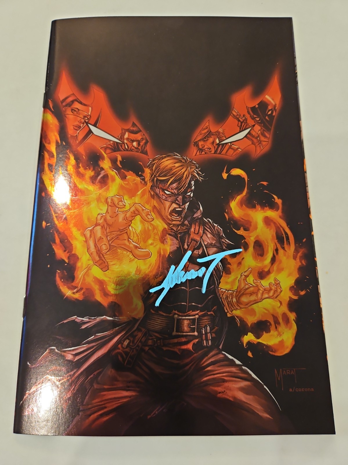 Final Boss #5 Exclusive Marat Mychaels Virgin Foil Variant Signed W/ COA Image Final Boss #5 Exclusive Marat Mychaels Virgin Foil Variant Signed W/ COA Image