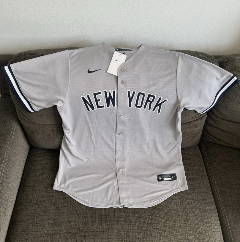 New York Yankees Derek Jeter #2 Gray Stitched Baseball Jersey Men’s NWT