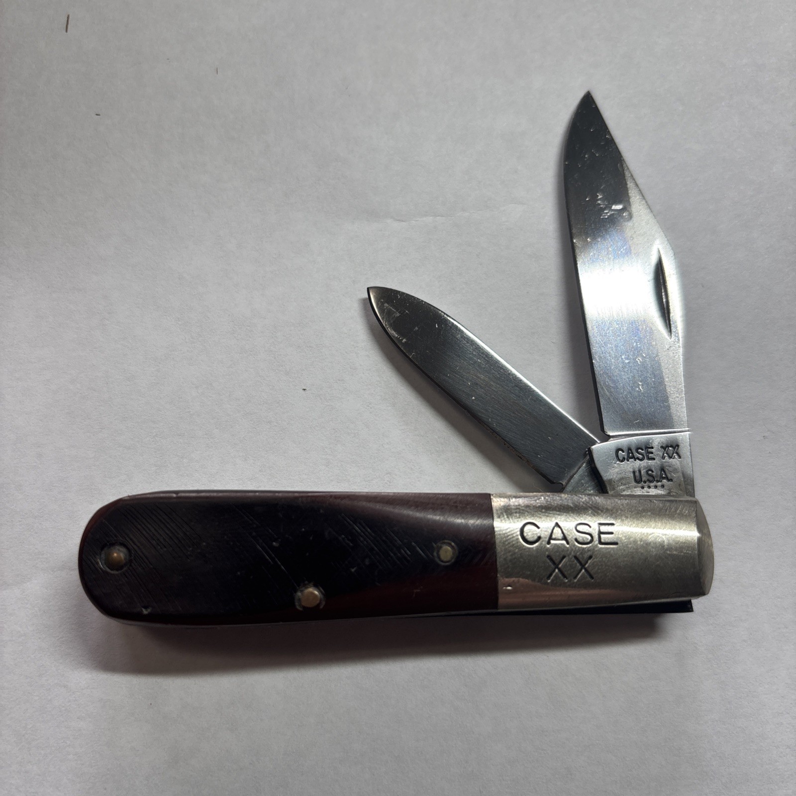 Vintage 1976 CASE XX USA 62009 1/2 SS Barlow Near Mint