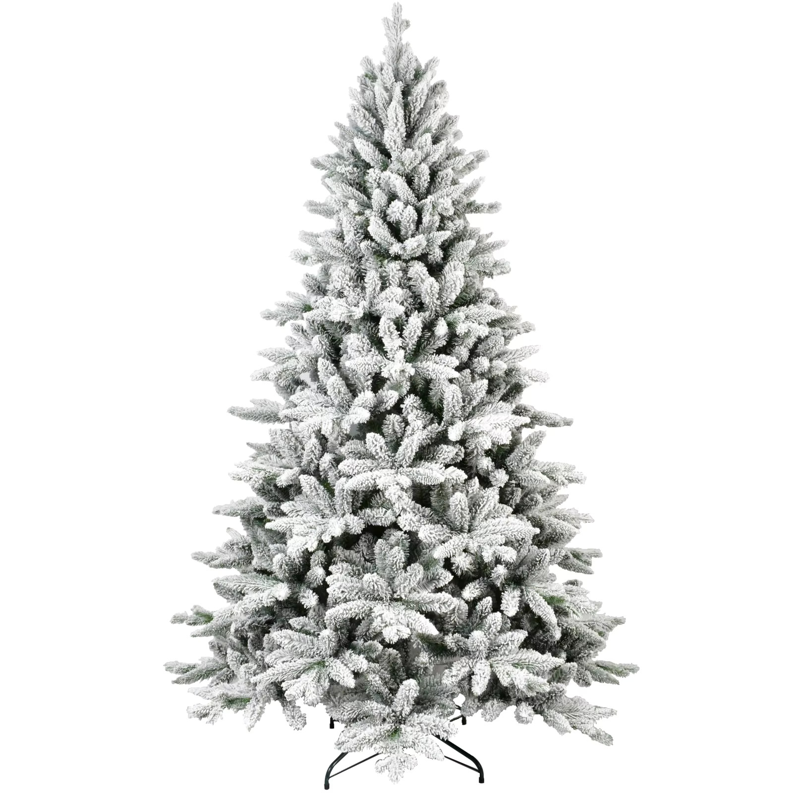 5/6/7ft Flocked Artificial Christmas Tree, Hinged, for Home or Office 5/6/7ft Flocked Artificial Christmas Tree, Hinged, for Home or Office