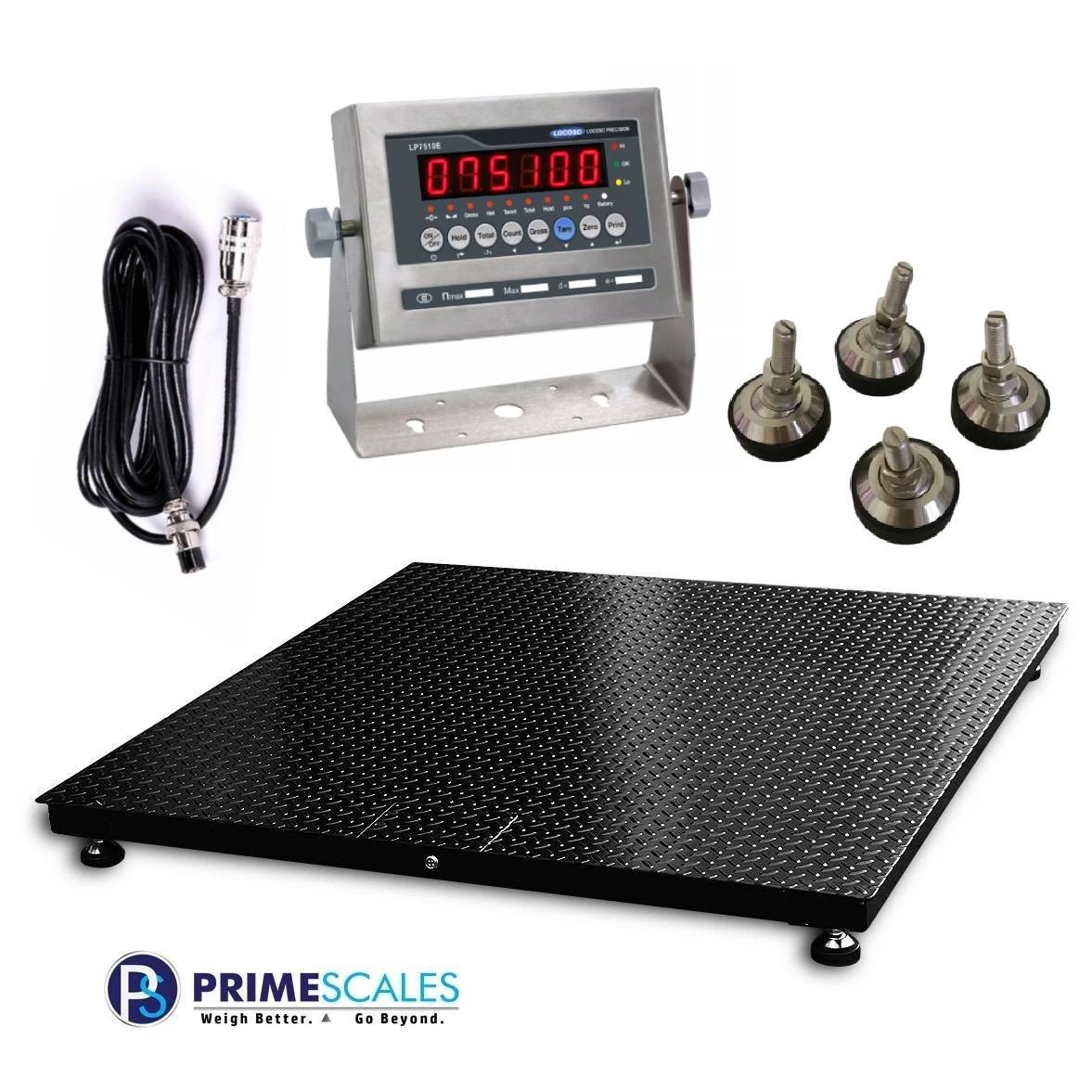 New Heavy Duty 5'x5' Floor Scale 10K lb Pallet Freight Shipping Scale