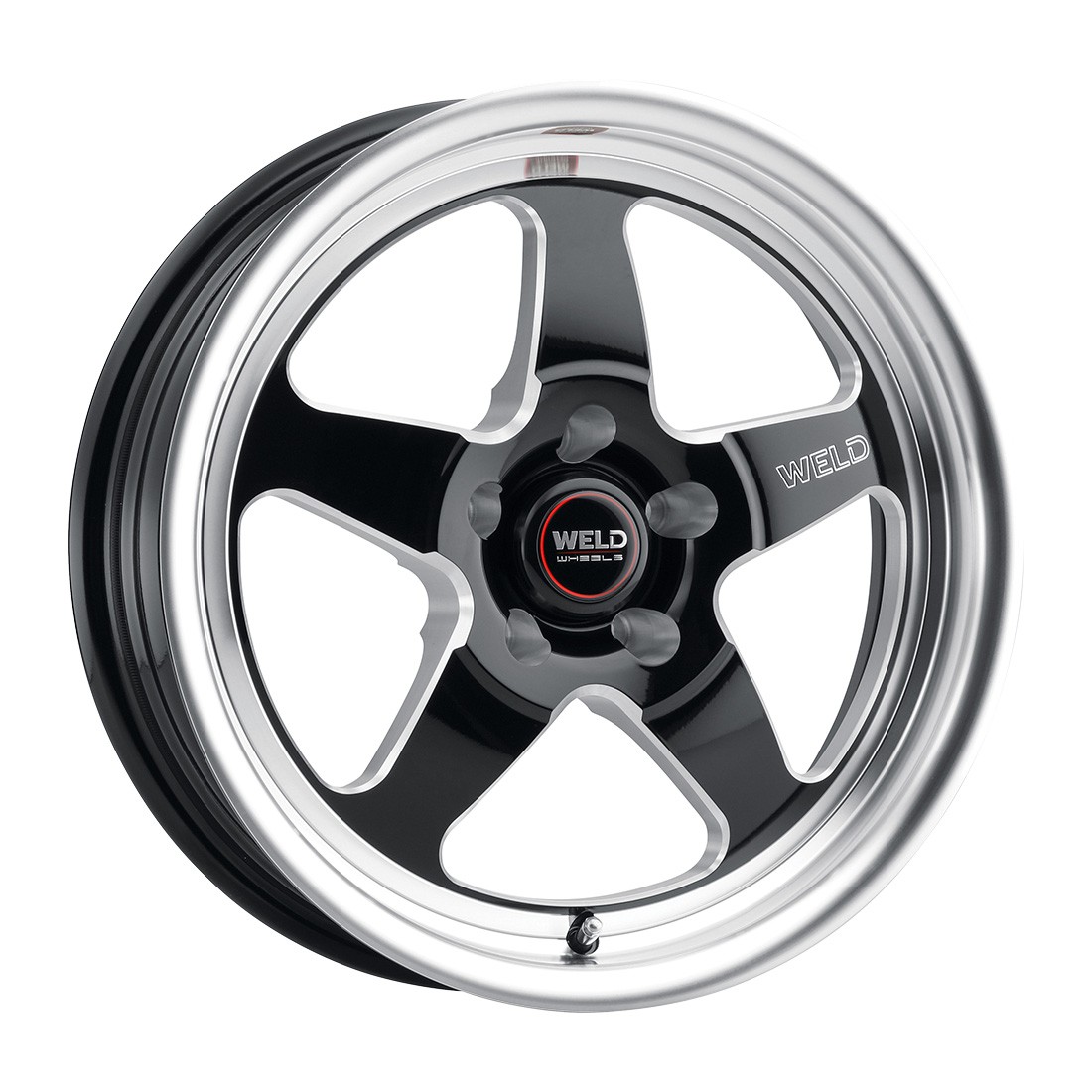 Weld Racing Wheels Ventura Drag 17x10 +38 Black Milled 5x139.7 5x5.5 (QTY 1)