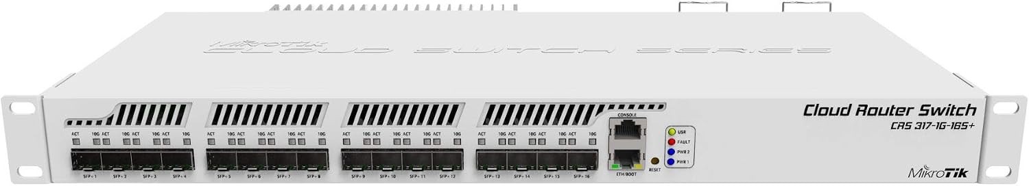 MikroTik CRS317-1G-16S+RM Managed L3 None 1U Grey Network Switch New