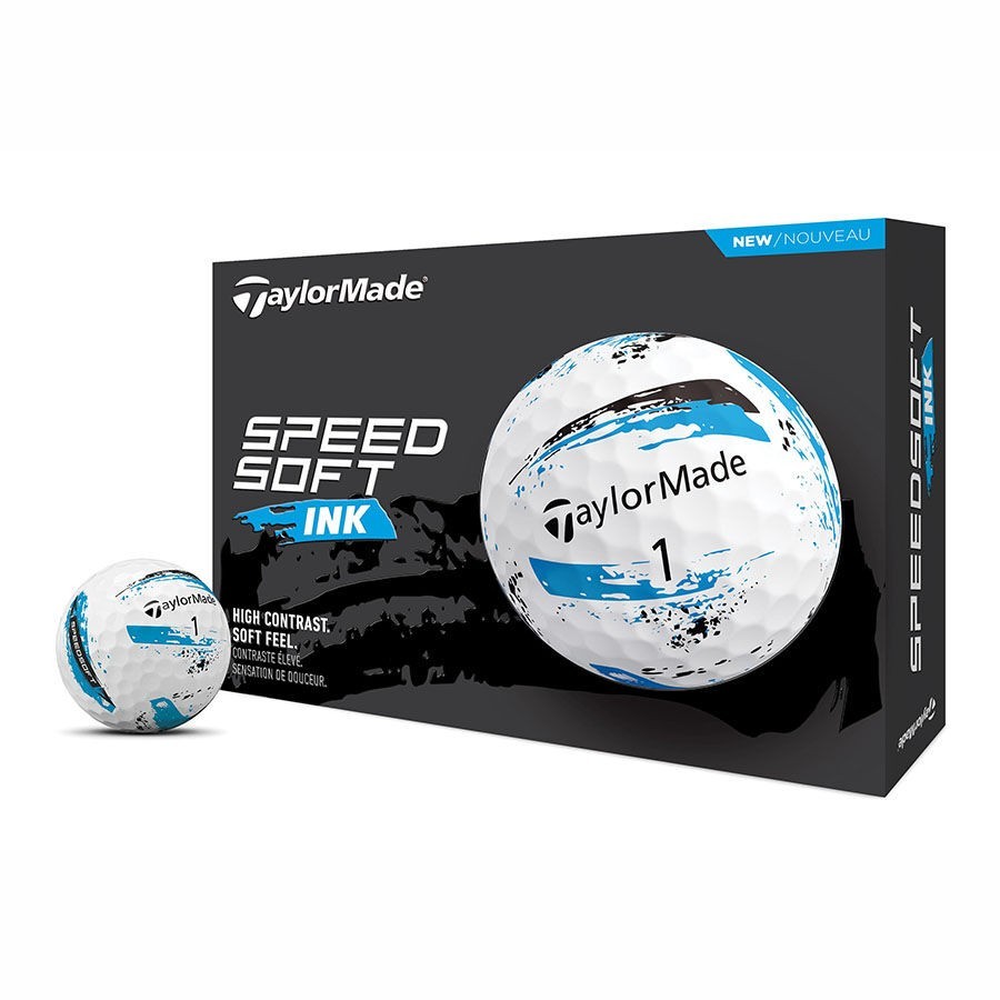 TaylorMade SpeedSoft Blue Ink Golf Balls 2 Dozen 24 Balls Brand New
