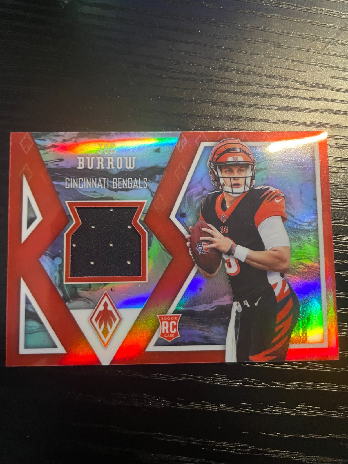 2020 Panini Joe Burrow Rookie (RC) Phoenix Fabrics /149 Jersey Patch