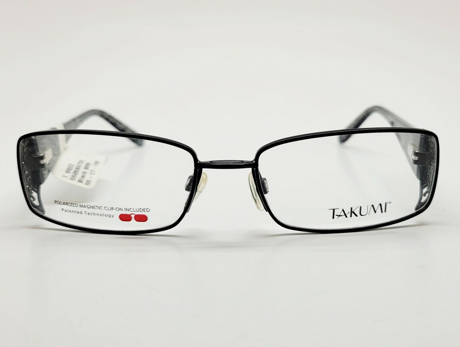1 Unit New Takumi EasyClip T9922 Black 90W Eyeglasses Frames 55-17-135 #520