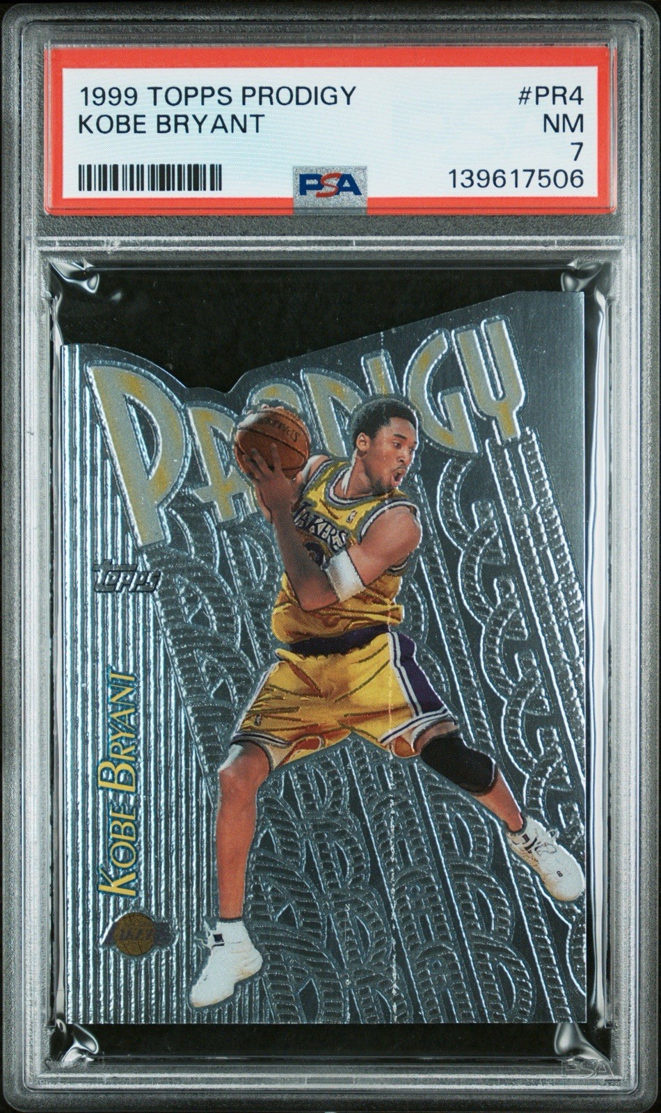 1999-00 Topps - Prodigy Kobe Bryant #PR4 PSA 7 1999-00 Topps - Prodigy Kobe Bryant #PR4 PSA 7