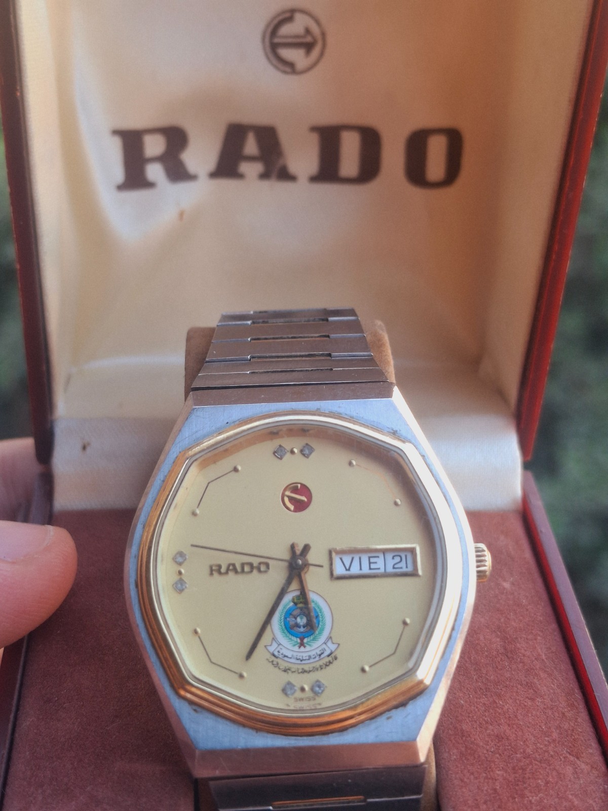 Rare RADO Saudi Arabia Army Automatic Vintage 1980s With Box Rare RADO Saudi Arabia Army Automatic Vintage 1980s With Box