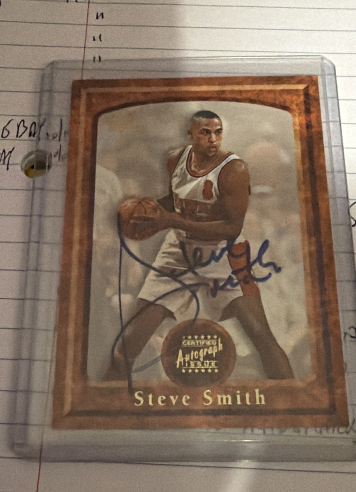 1997-98 Topps - Certified Autographs Steve Smith #6 (AU)
