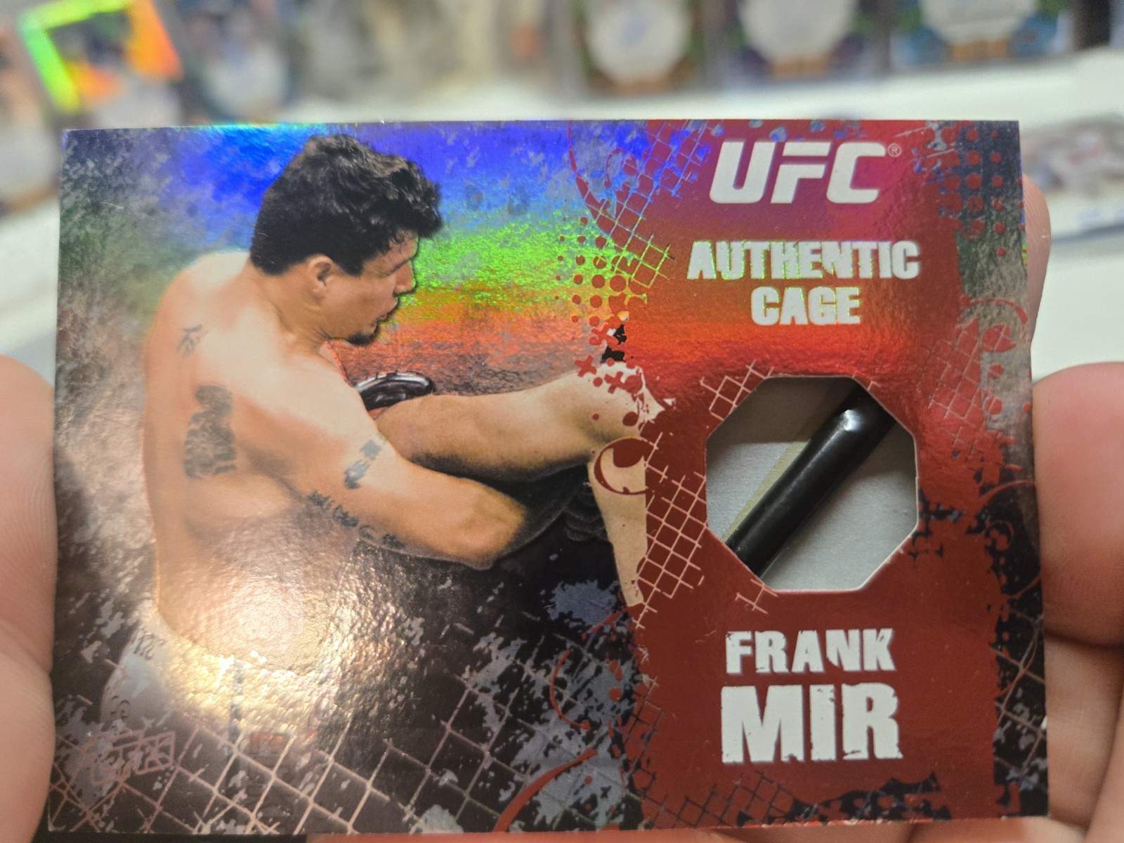 2010 Topps UFC Main Event - Cage Relics Frank Mir #CR-FM (MEM) RARE Used Cage
