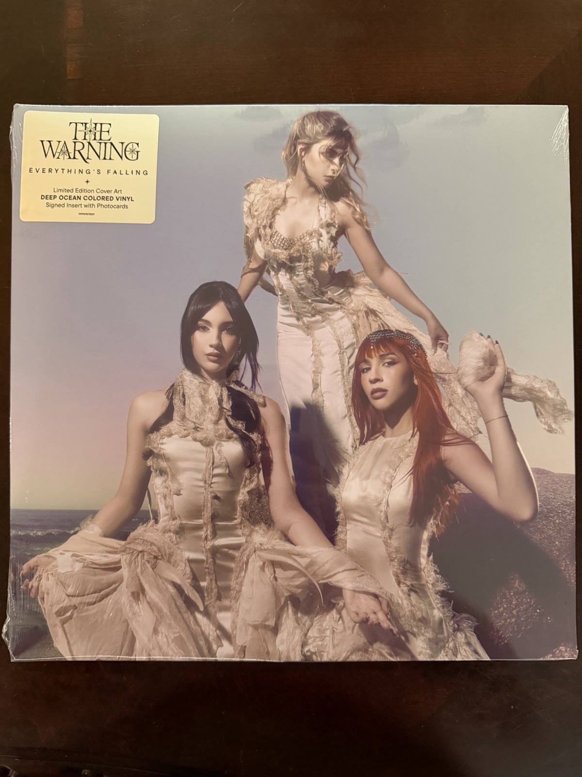 The Warning Everything’s Falling Alt Cover Signed Limited Deep Ocean Vinyl WOW The Warning Everything’s Falling Alt Cover Signed Limited Deep Ocean Vinyl WOW