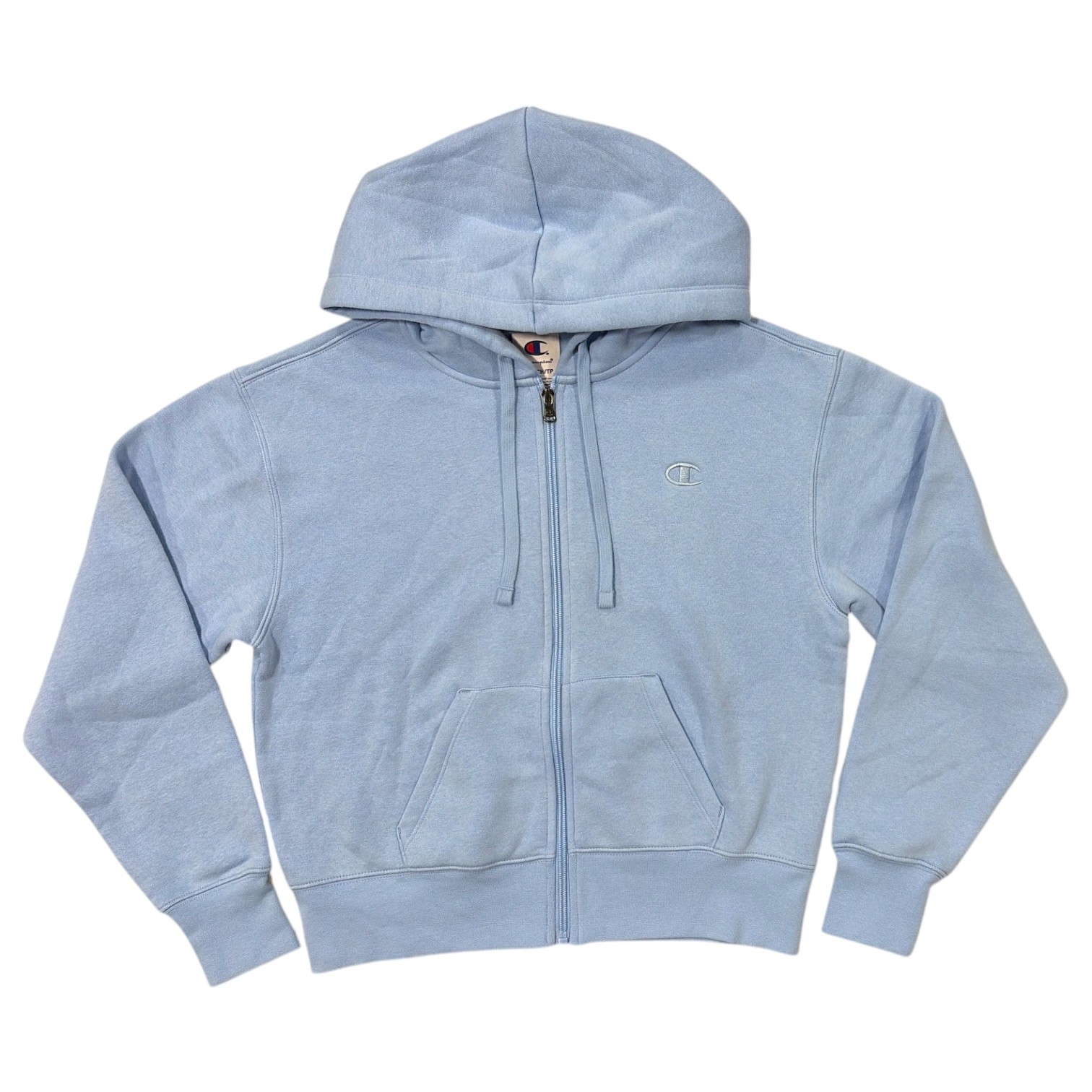 Champion Women\'s Relaxed Fit Drop Shoulder Fleece Full-Zip Jacket (Blue, XL)