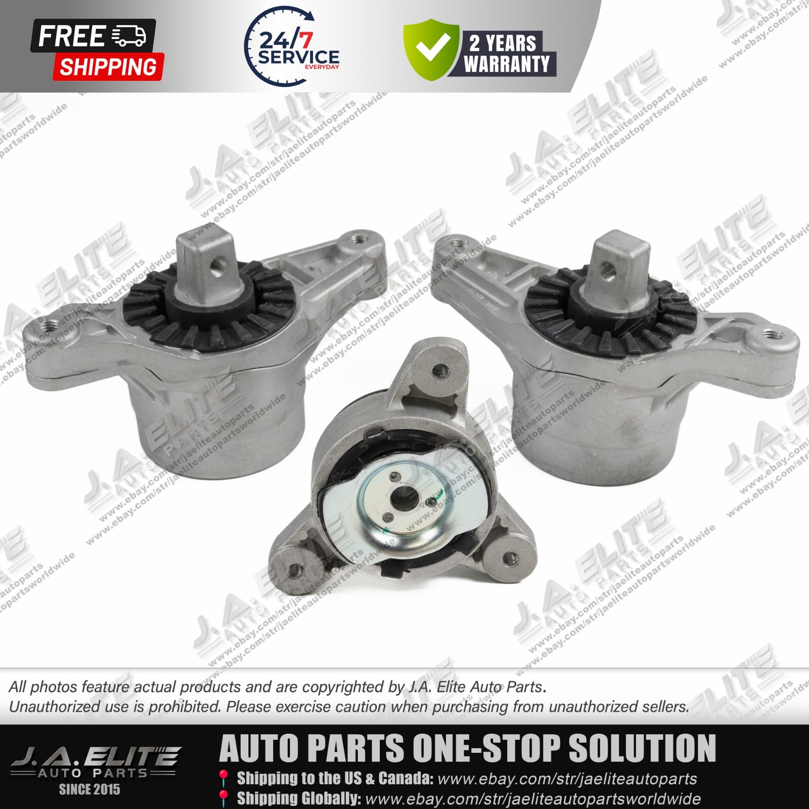 3pcs Engine Transmission Mount Kit fit Maserati Ghibli Levante Quattroporte 4WD 3pcs Engine Transmission Mount Kit fit Maserati Ghibli Levante Quattroporte 4WD