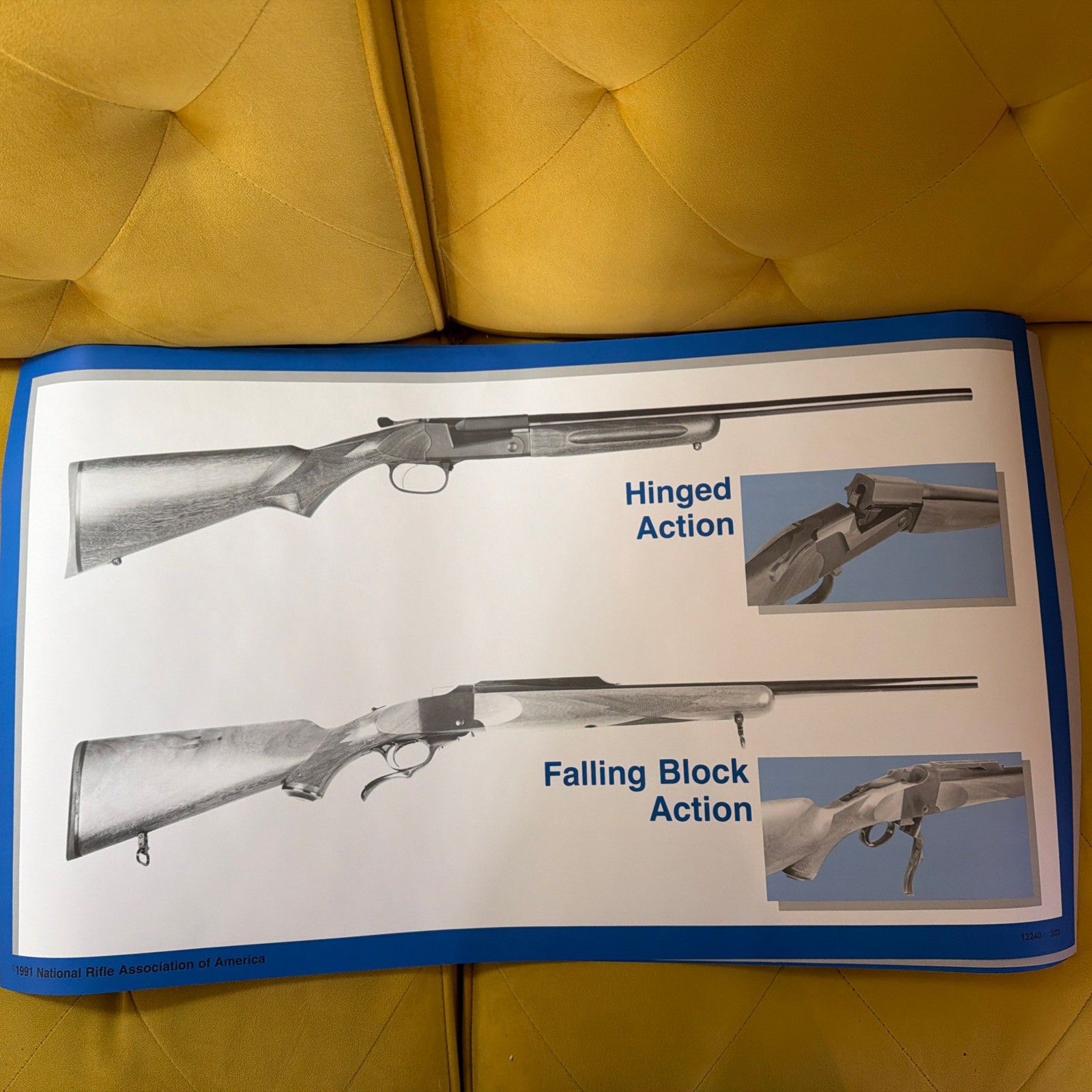 1991 NRA Posters National Rifle Association 29x17 Safety Rules RARE Collectible