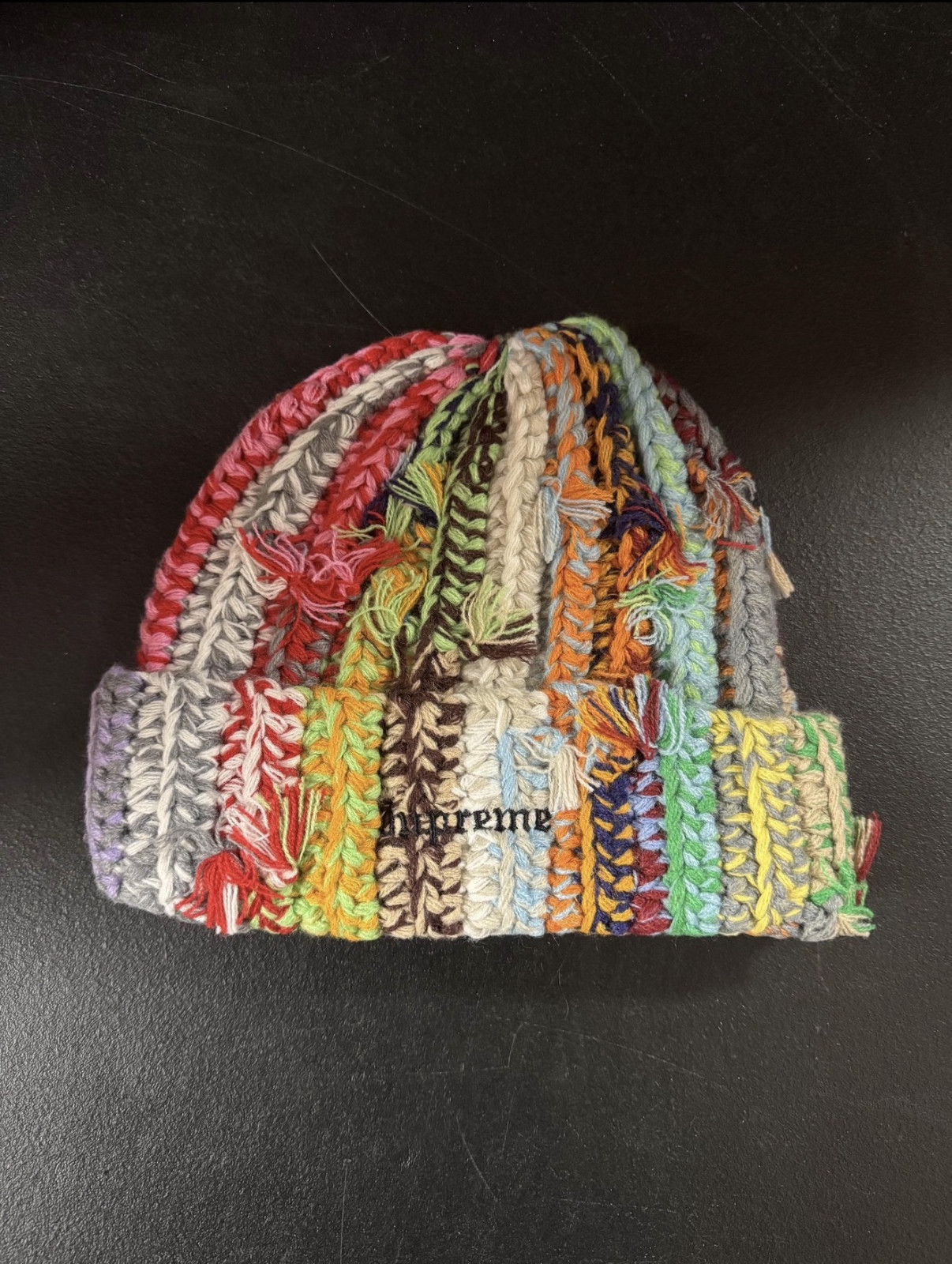 NEW Supreme Hand Tied Beanie FW23 Multicolor Box Logo - Ships NEXT DAY