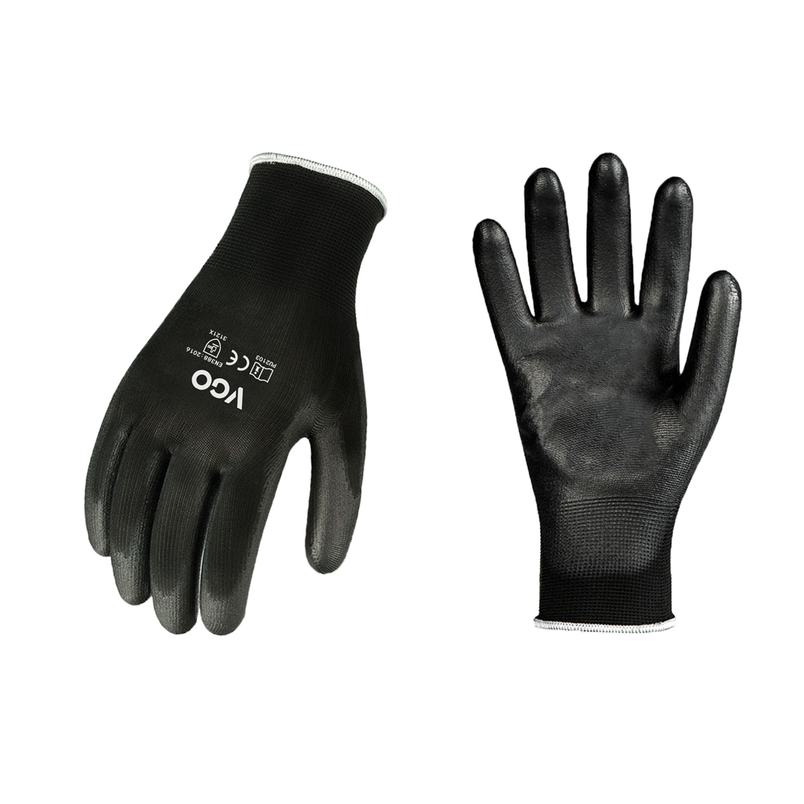 Vgo  3/5Pairs PU Coated Painting,Yardwork,Gardening,DIY,Work Gloves(PU2103)