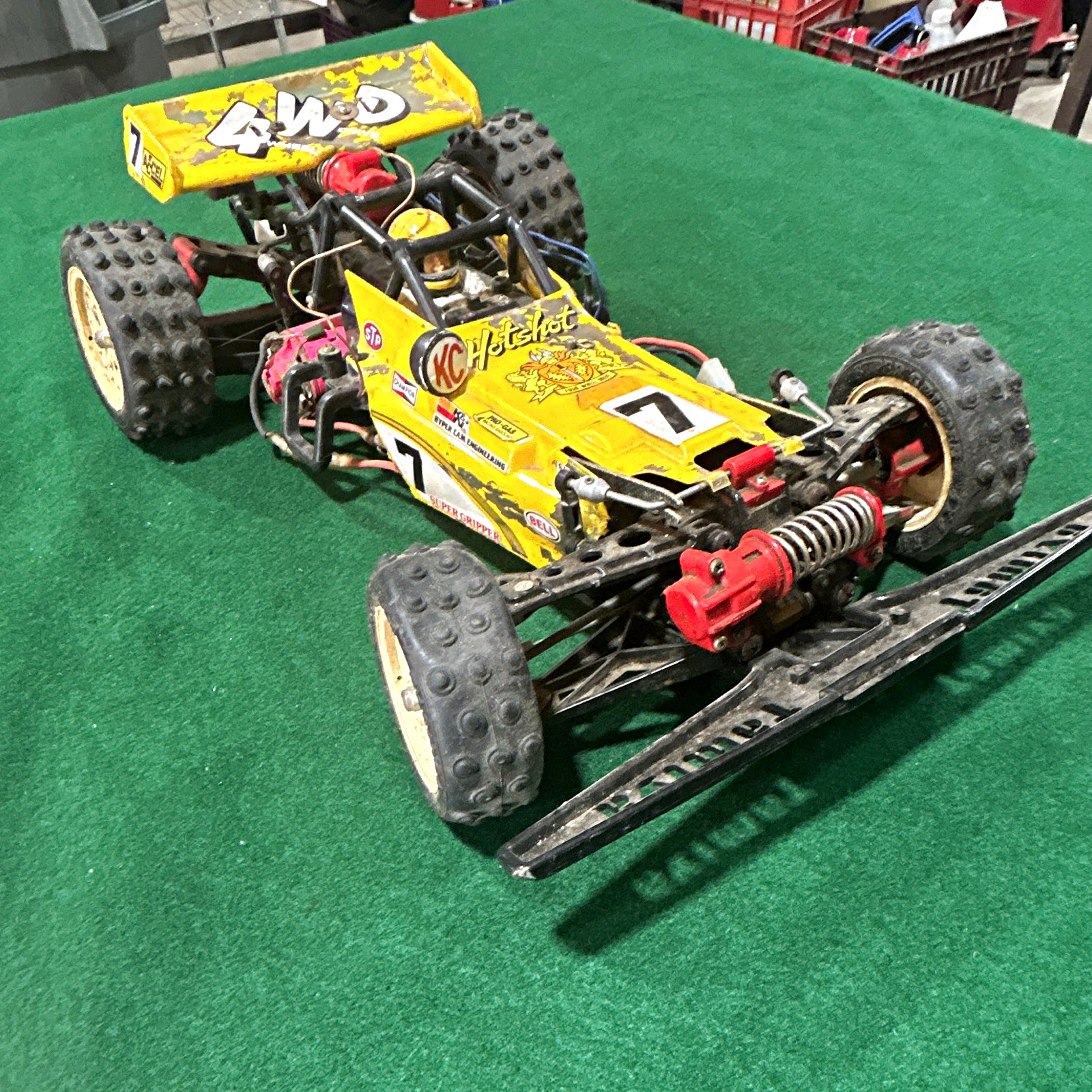 Tamiya Hotshot Vintage 1:10 4WD Electric Brushed Off-Road Buggy Yellow Tamiya Hotshot Vintage 1:10 4WD Electric Brushed Off-Road Buggy Yellow