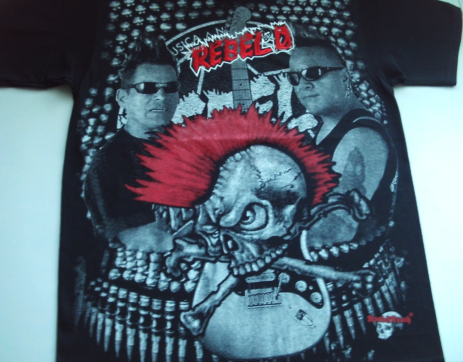 REBEL\'D PUNK SHIRT,ROCK URBANO EL TRI SINDROME ESPECIMEN VOMITO NUCLEAR GARROBOS